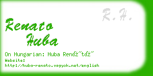 renato huba business card